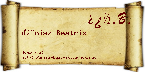 Énisz Beatrix névjegykártya